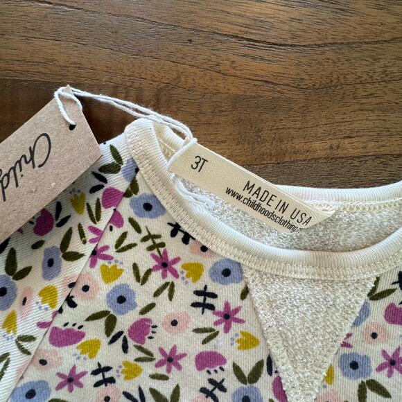 Childhoods Clothing Toddler Girl Peplum Sweatshirt - Size 3T - Picture 3 of 3